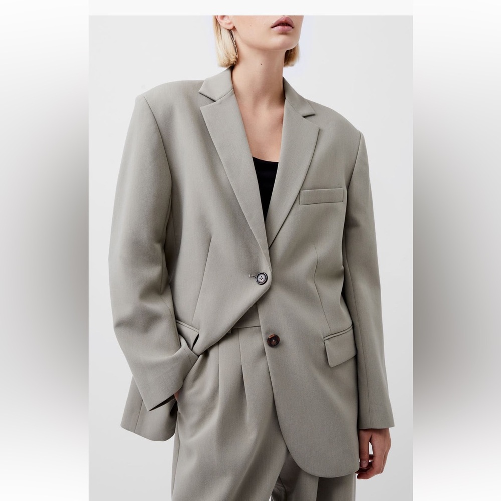French connection oversized twill blazer